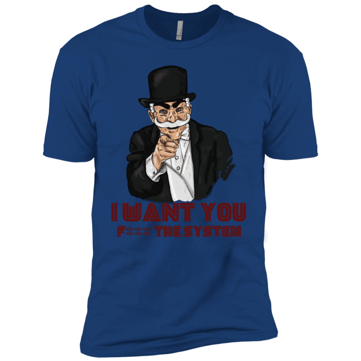 T-Shirts Royal / YXS i want you f3ck the system Boys Premium T-Shirt