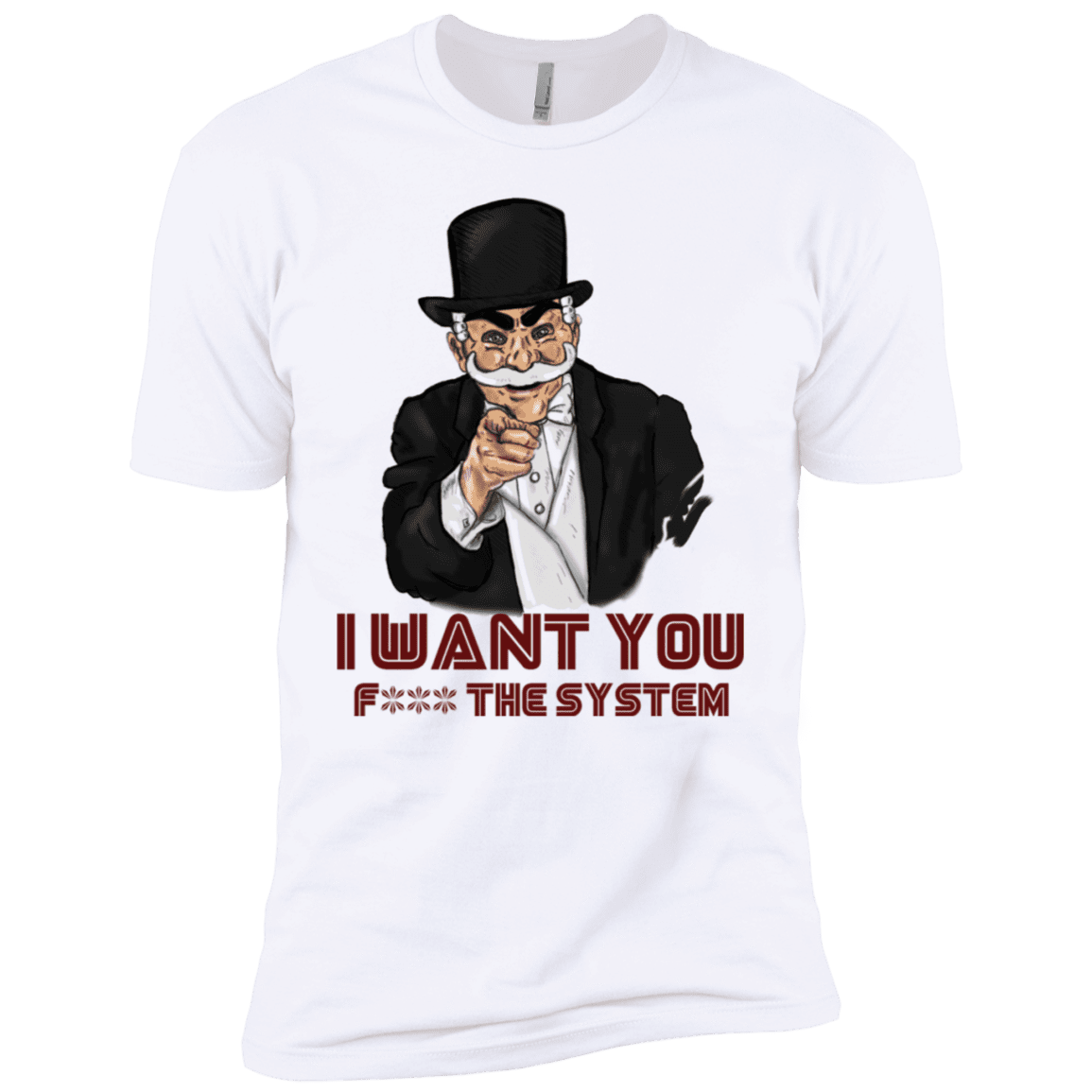 T-Shirts White / YXS i want you f3ck the system Boys Premium T-Shirt