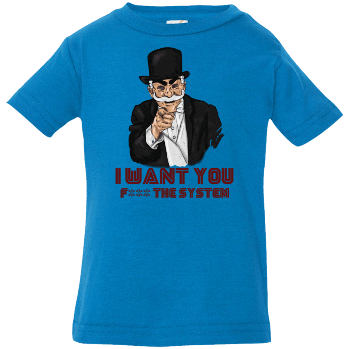 T-Shirts Cobalt / 6 Months i want you f3ck the system Infant Premium T-Shirt