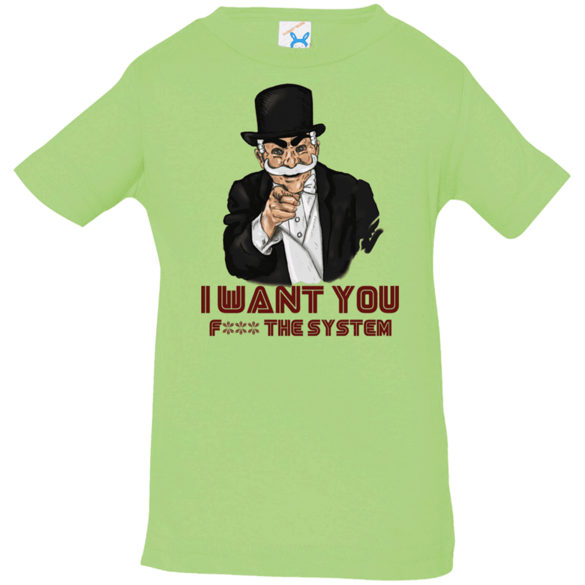 T-Shirts Key Lime / 6 Months i want you f3ck the system Infant Premium T-Shirt