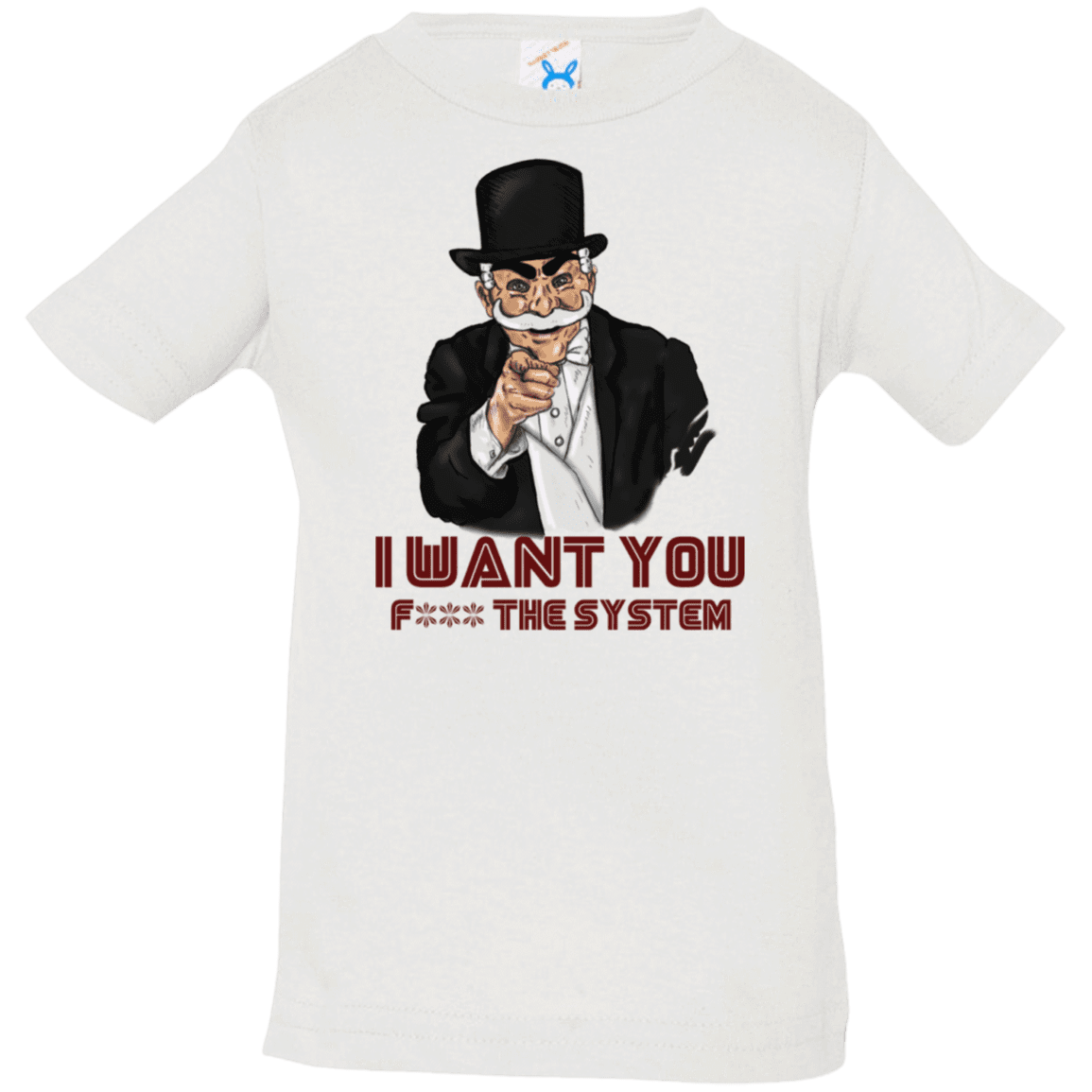 T-Shirts White / 6 Months i want you f3ck the system Infant Premium T-Shirt