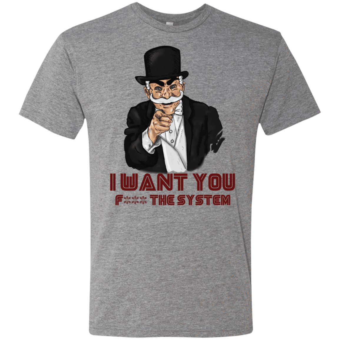 T-Shirts Premium Heather / S i want you f3ck the system Men's Triblend T-Shirt