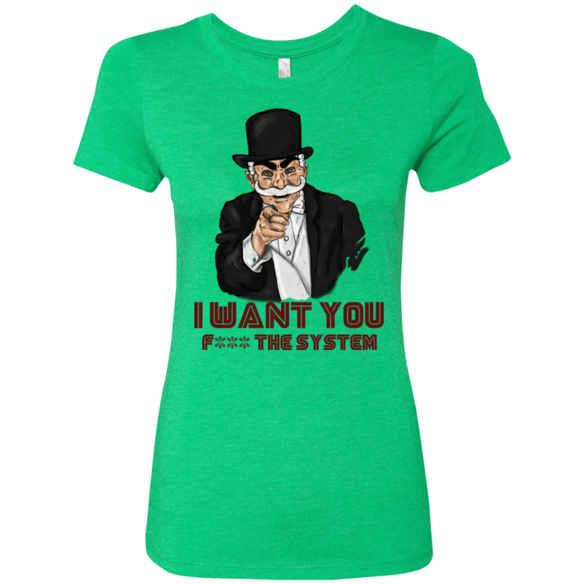 T-Shirts Envy / S i want you f3ck the system Women's Triblend T-Shirt