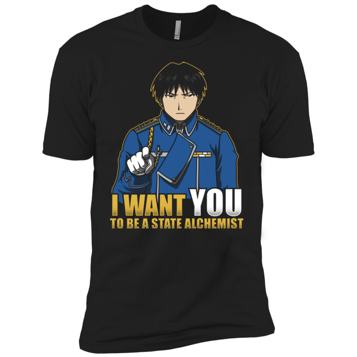T-Shirts Black / YXS I Want You To Be A State Alchemist Boys Premium T-Shirt