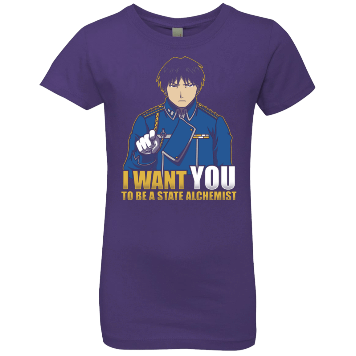 T-Shirts Purple Rush / YXS I Want You To Be A State Alchemist Girls Premium T-Shirt