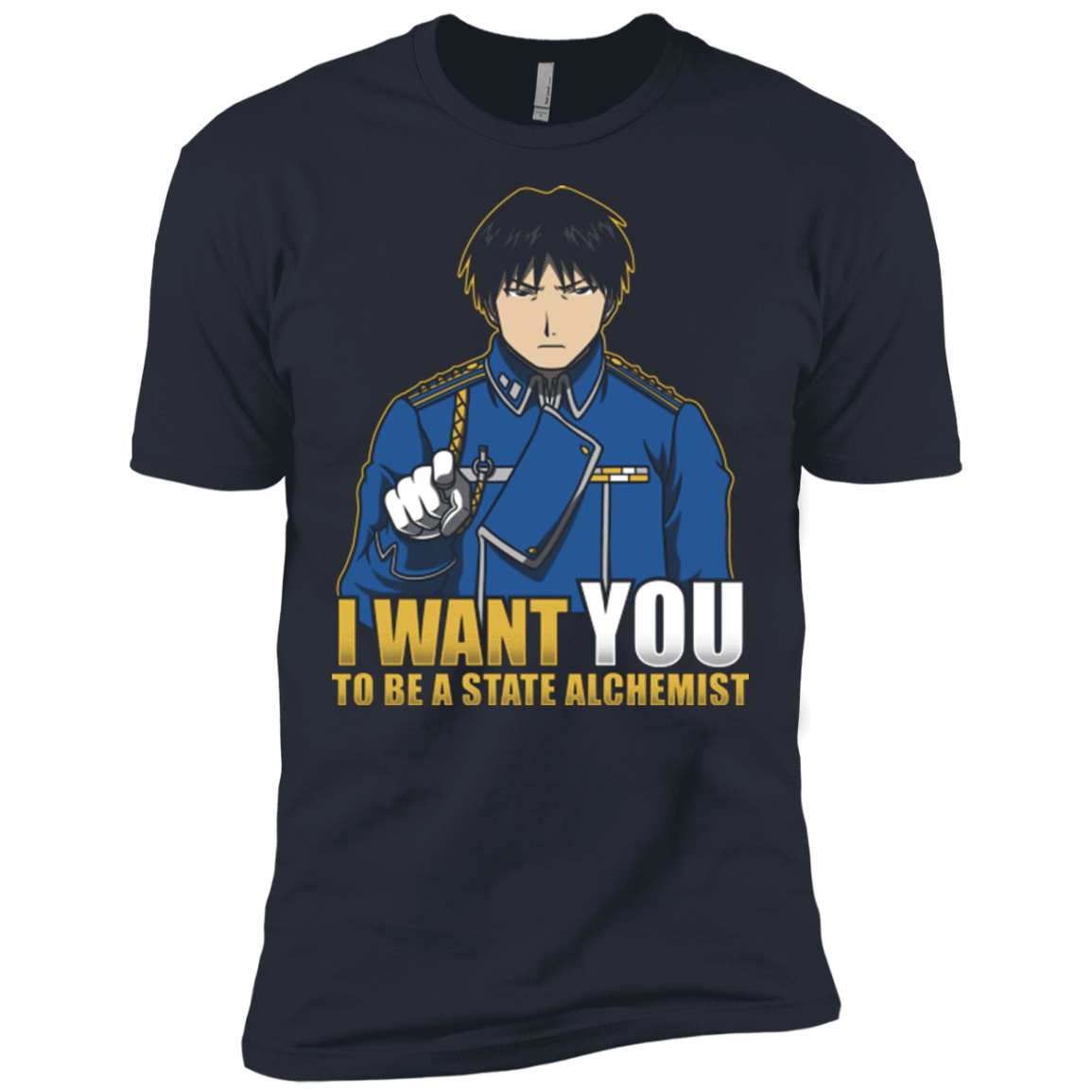 T-Shirts Indigo / X-Small I Want You To Be A State Alchemist Men's Premium T-Shirt