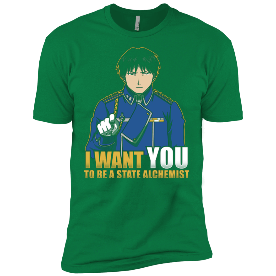 T-Shirts Kelly Green / X-Small I Want You To Be A State Alchemist Men's Premium T-Shirt
