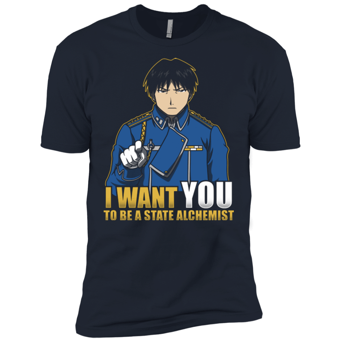 T-Shirts Midnight Navy / X-Small I Want You To Be A State Alchemist Men's Premium T-Shirt