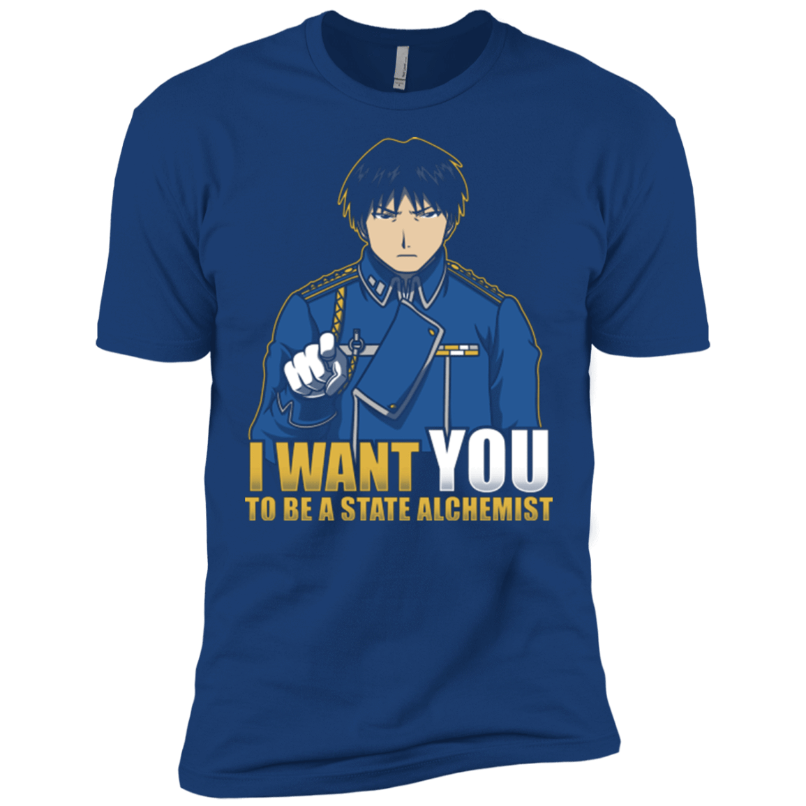T-Shirts Royal / X-Small I Want You To Be A State Alchemist Men's Premium T-Shirt