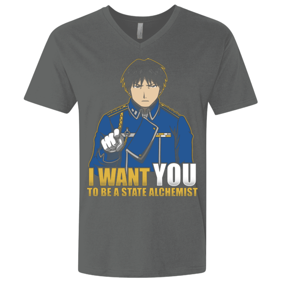 T-Shirts Heavy Metal / X-Small I Want You To Be A State Alchemist Men's Premium V-Neck