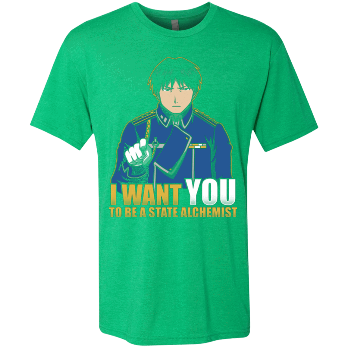 T-Shirts Envy / Small I Want You To Be A State Alchemist Men's Triblend T-Shirt