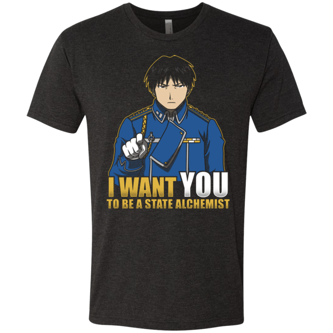 T-Shirts Vintage Black / Small I Want You To Be A State Alchemist Men's Triblend T-Shirt