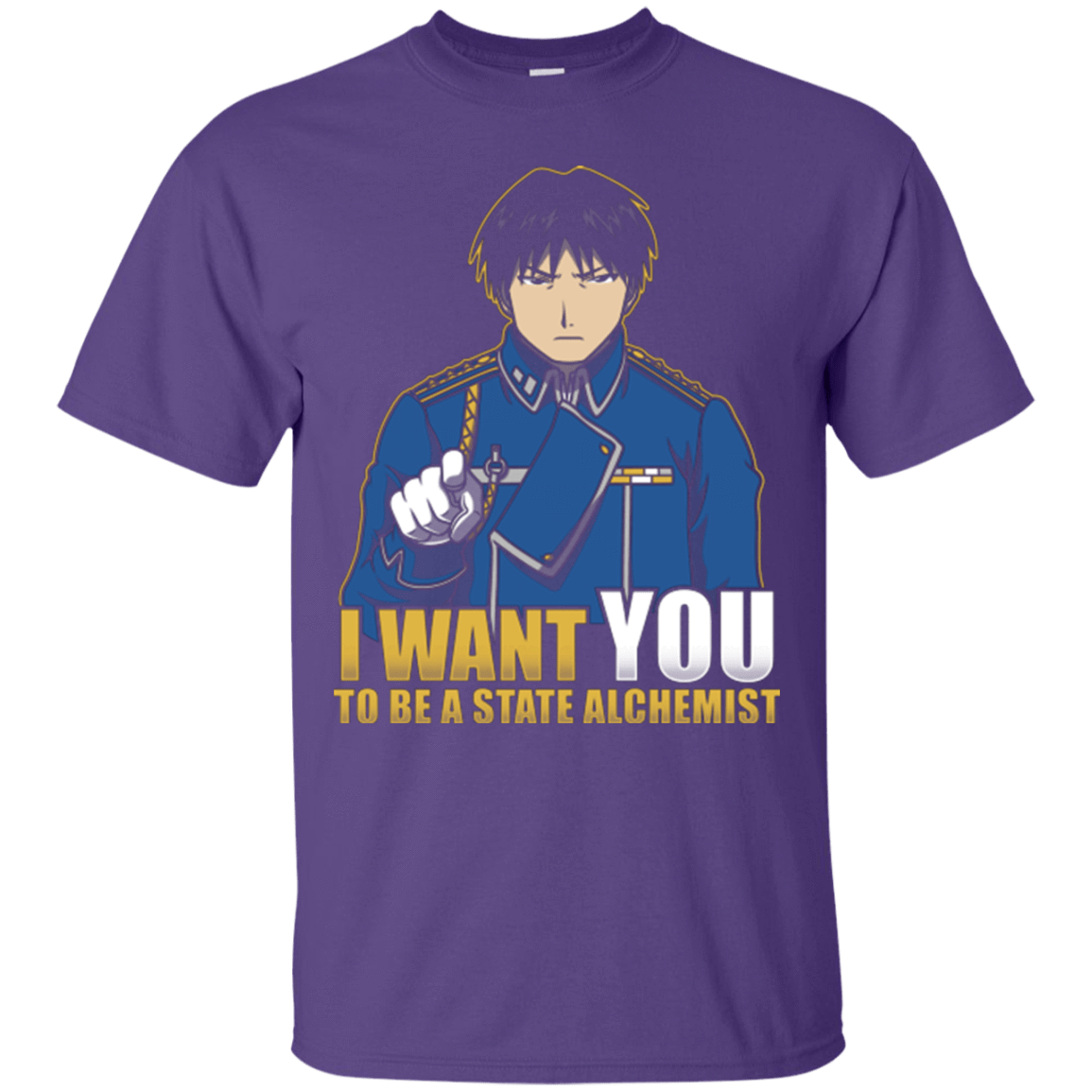T-Shirts Purple / Small I Want You To Be A State Alchemist T-Shirt