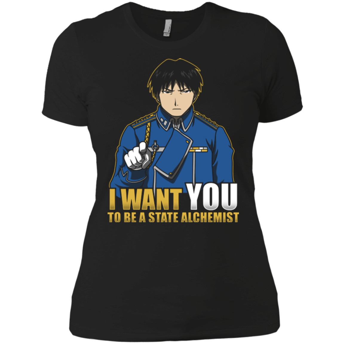 T-Shirts Black / X-Small I Want You To Be A State Alchemist Women's Premium T-Shirt
