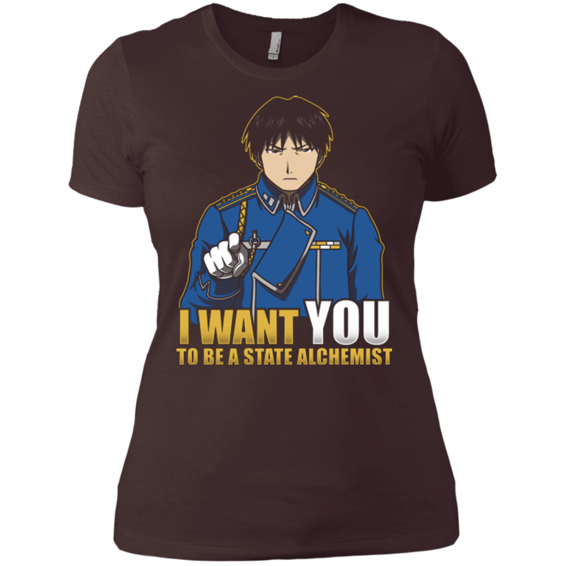 T-Shirts Dark Chocolate / X-Small I Want You To Be A State Alchemist Women's Premium T-Shirt
