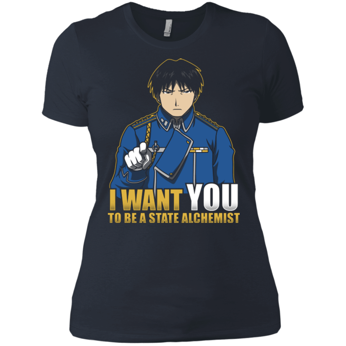 T-Shirts Indigo / X-Small I Want You To Be A State Alchemist Women's Premium T-Shirt