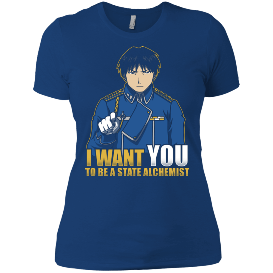 T-Shirts Royal / X-Small I Want You To Be A State Alchemist Women's Premium T-Shirt