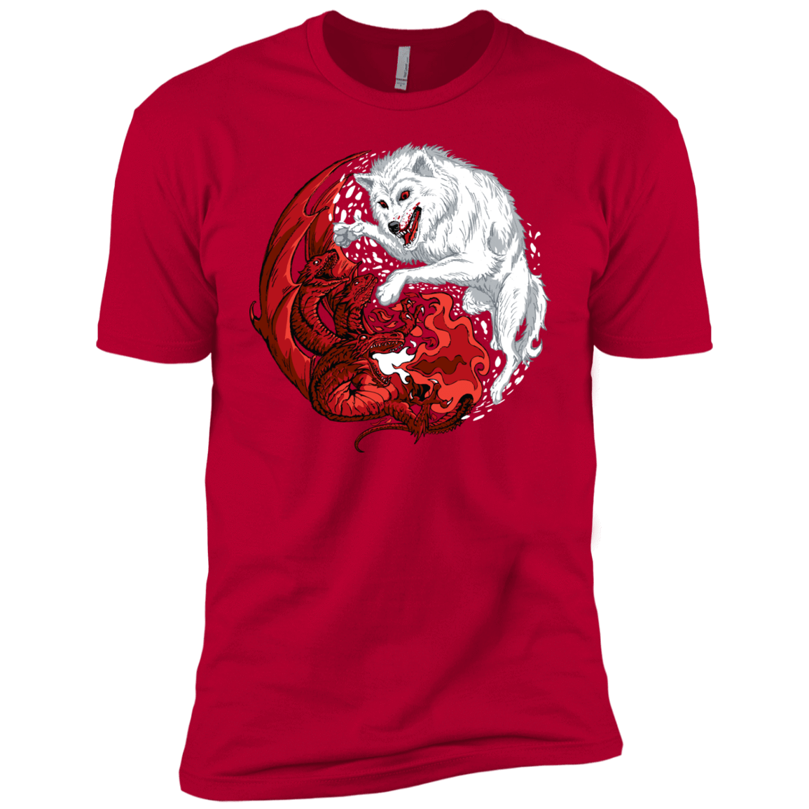 T-Shirts Red / YXS Ice and Fire Boys Premium T-Shirt