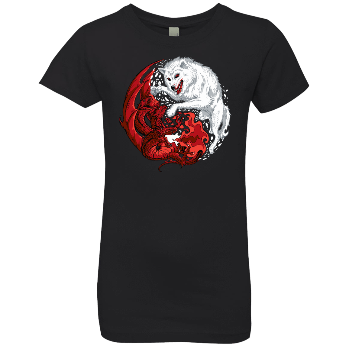 T-Shirts Black / YXS Ice and Fire Girls Premium T-Shirt