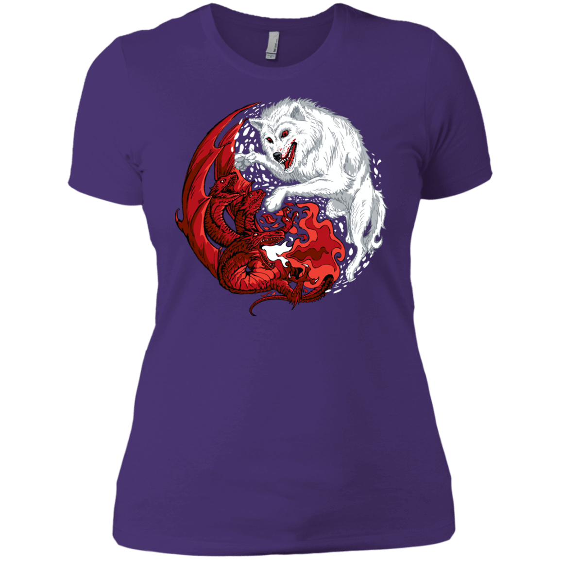 T-Shirts Purple / X-Small Ice and Fire Women's Premium T-Shirt