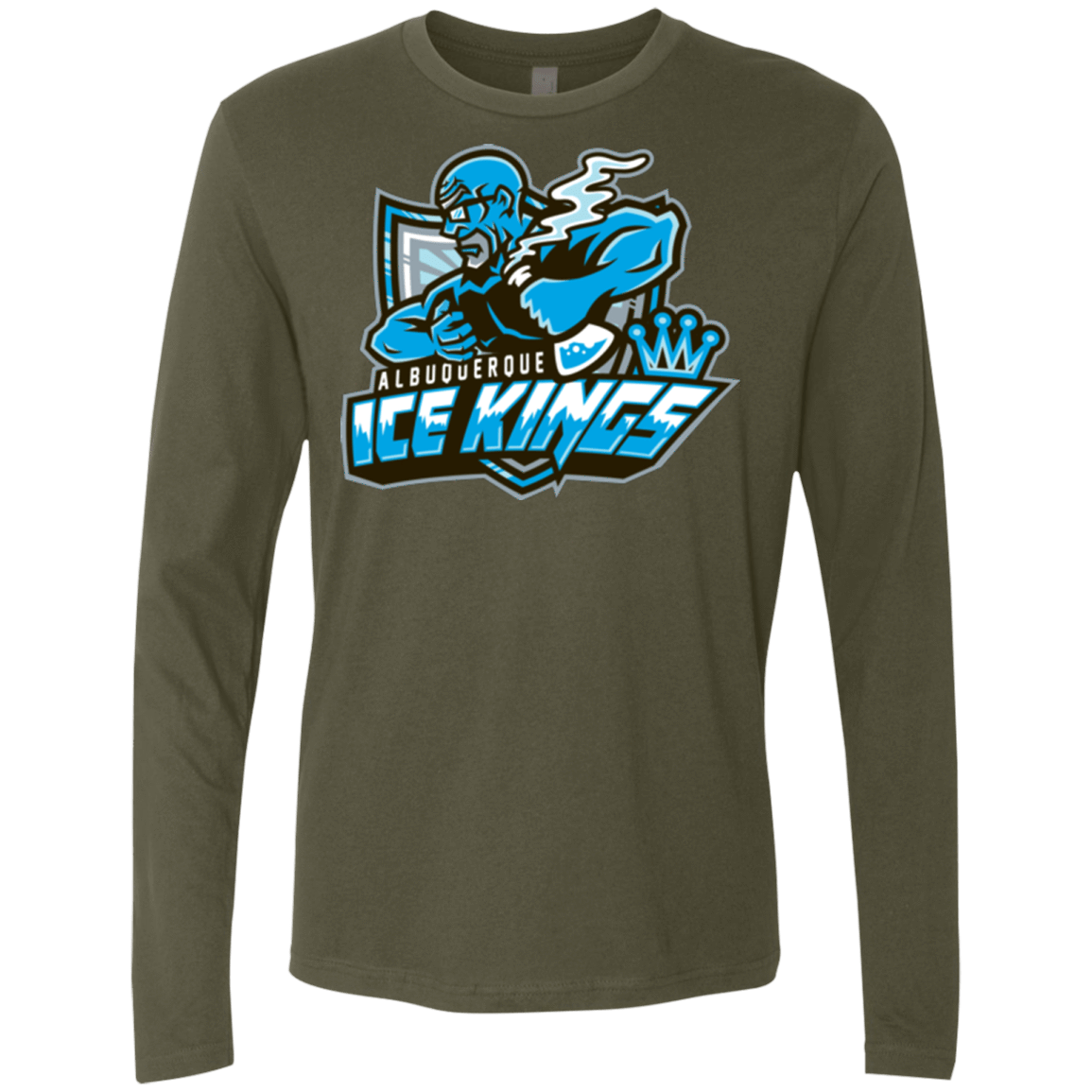 T-Shirts Military Green / Small Ice Kings Men's Premium Long Sleeve