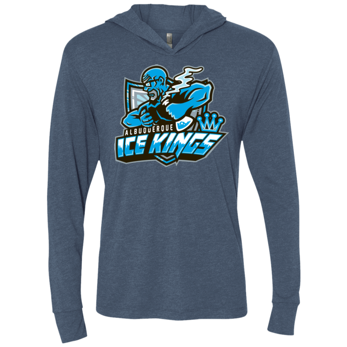 T-Shirts Indigo / X-Small Ice Kings Triblend Long Sleeve Hoodie Tee