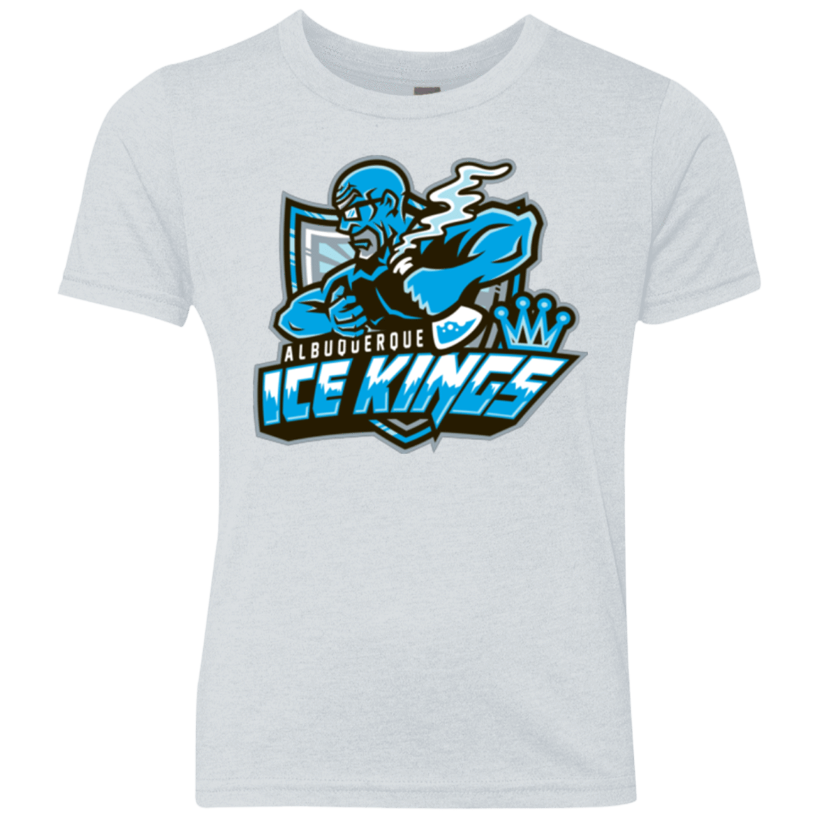 T-Shirts Heather White / YXS Ice Kings Youth Triblend T-Shirt