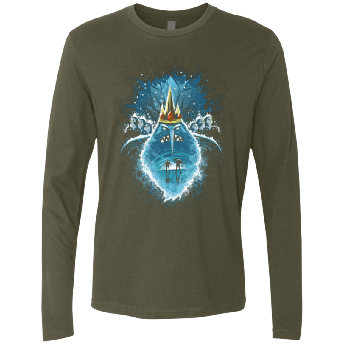T-Shirts Military Green / S Ice Nightmare Men's Premium Long Sleeve