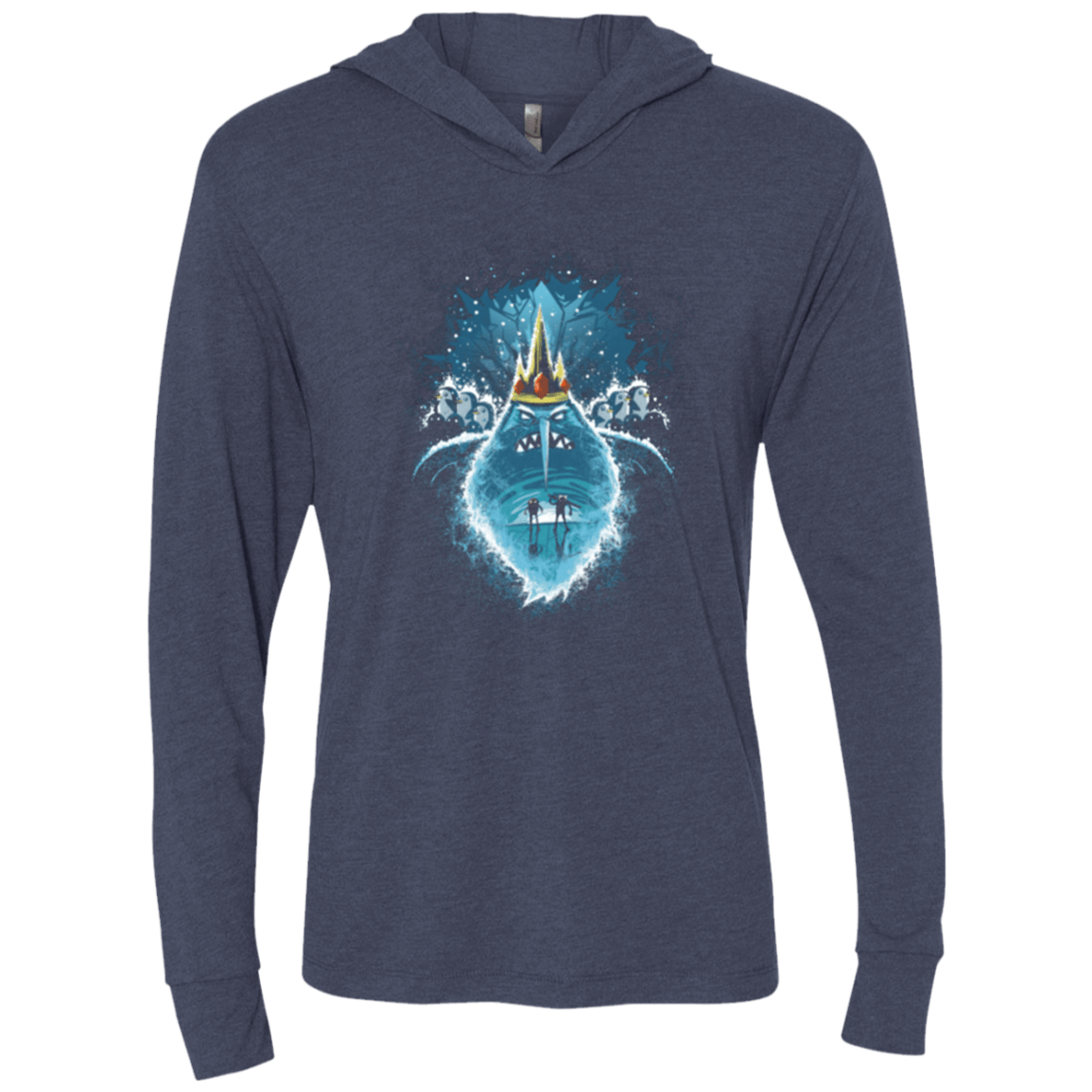 T-Shirts Vintage Navy / X-Small Ice Nightmare Triblend Long Sleeve Hoodie Tee