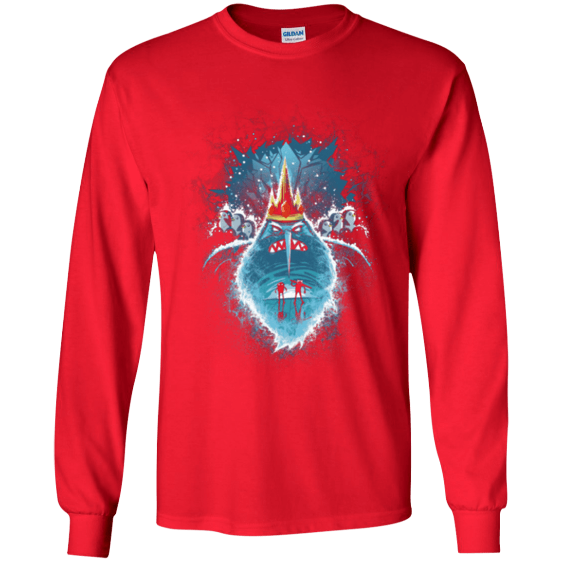 T-Shirts Red / YS Ice Nightmare Youth Long Sleeve T-Shirt