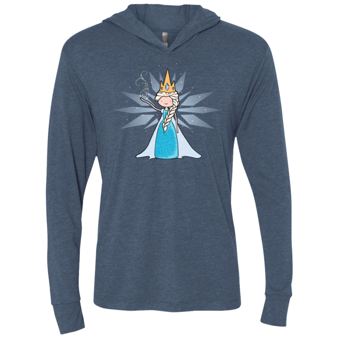T-Shirts Indigo / X-Small Ice Queen Triblend Long Sleeve Hoodie Tee