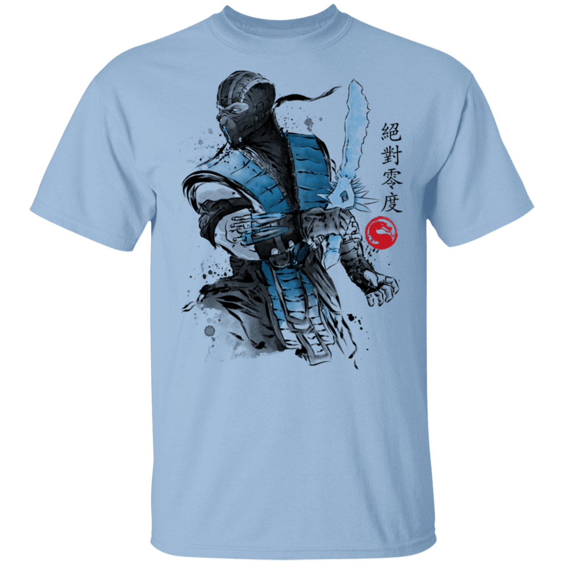 T-Shirts Light Blue / S Ice Warrior Sumi-E T-Shirt
