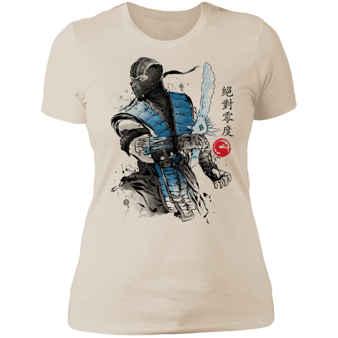 T-Shirts Ivory/ / S Ice Warrior Sumi-E Women's Premium T-Shirt