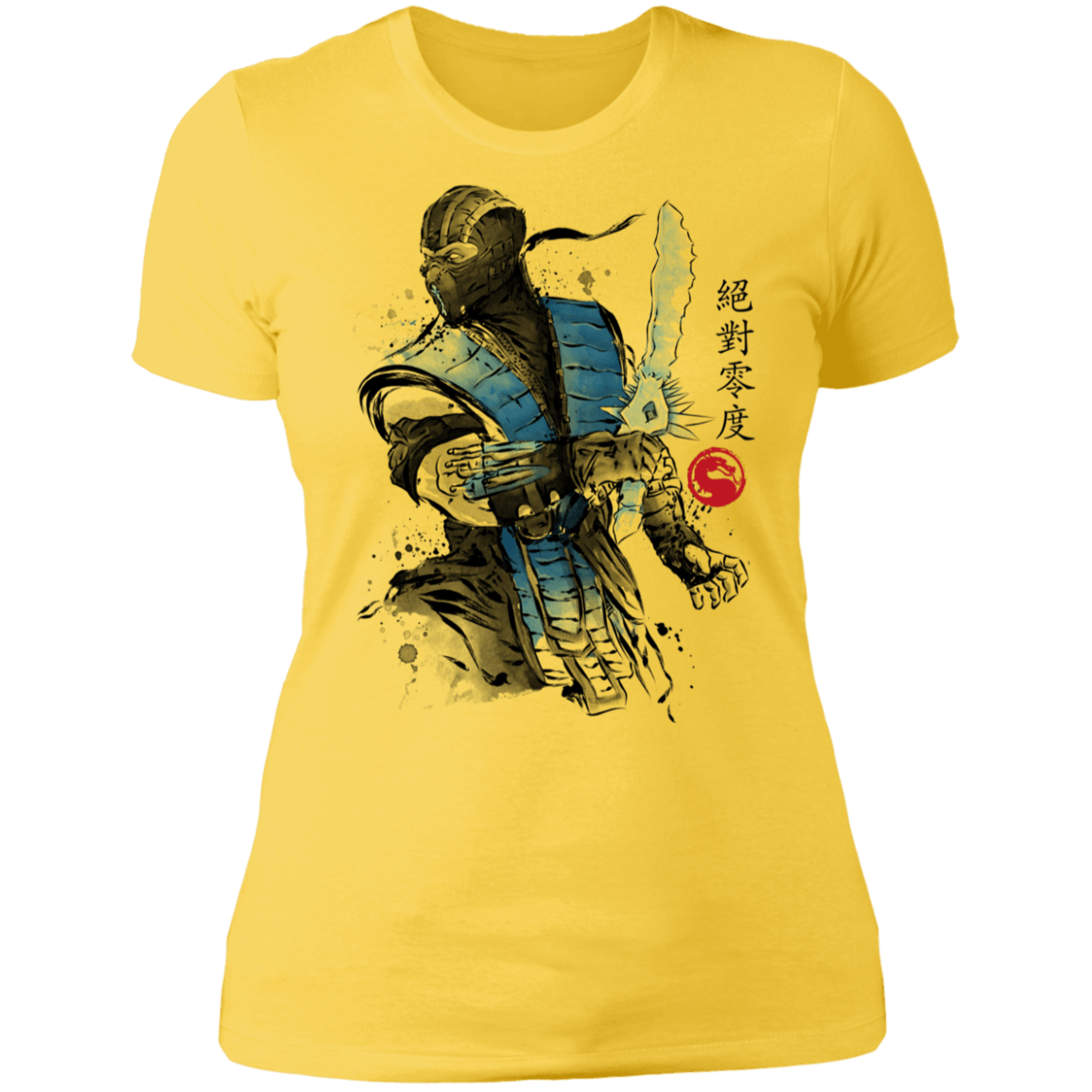 T-Shirts Vibrant Yellow / S Ice Warrior Sumi-E Women's Premium T-Shirt