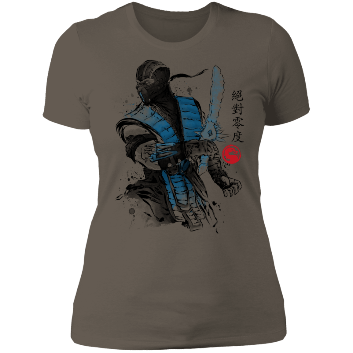 T-Shirts Warm Grey / S Ice Warrior Sumi-E Women's Premium T-Shirt