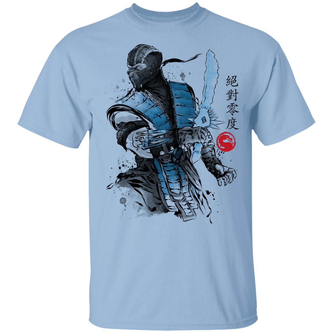 T-Shirts Light Blue / YXS Ice Warrior Sumi-E Youth T-Shirt