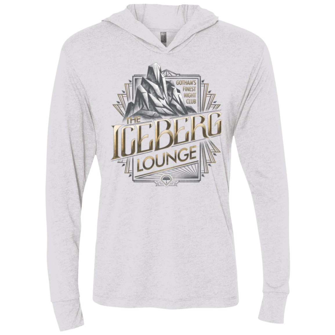 T-Shirts Heather White / X-Small Iceberg Lounge Triblend Long Sleeve Hoodie Tee
