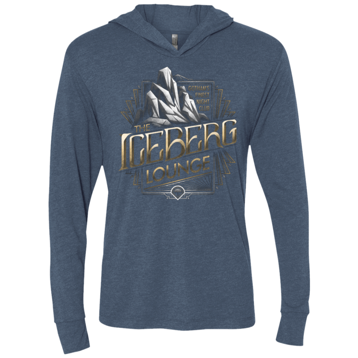 T-Shirts Indigo / X-Small Iceberg Lounge Triblend Long Sleeve Hoodie Tee