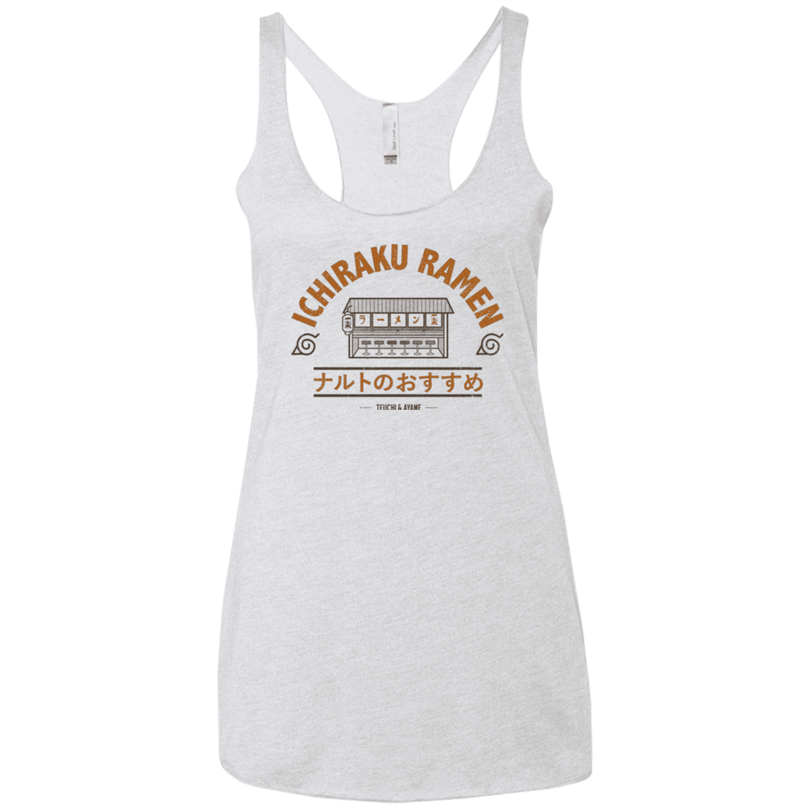 T-Shirts Heather White / X-Small Ichiraku Women's Triblend Racerback Tank