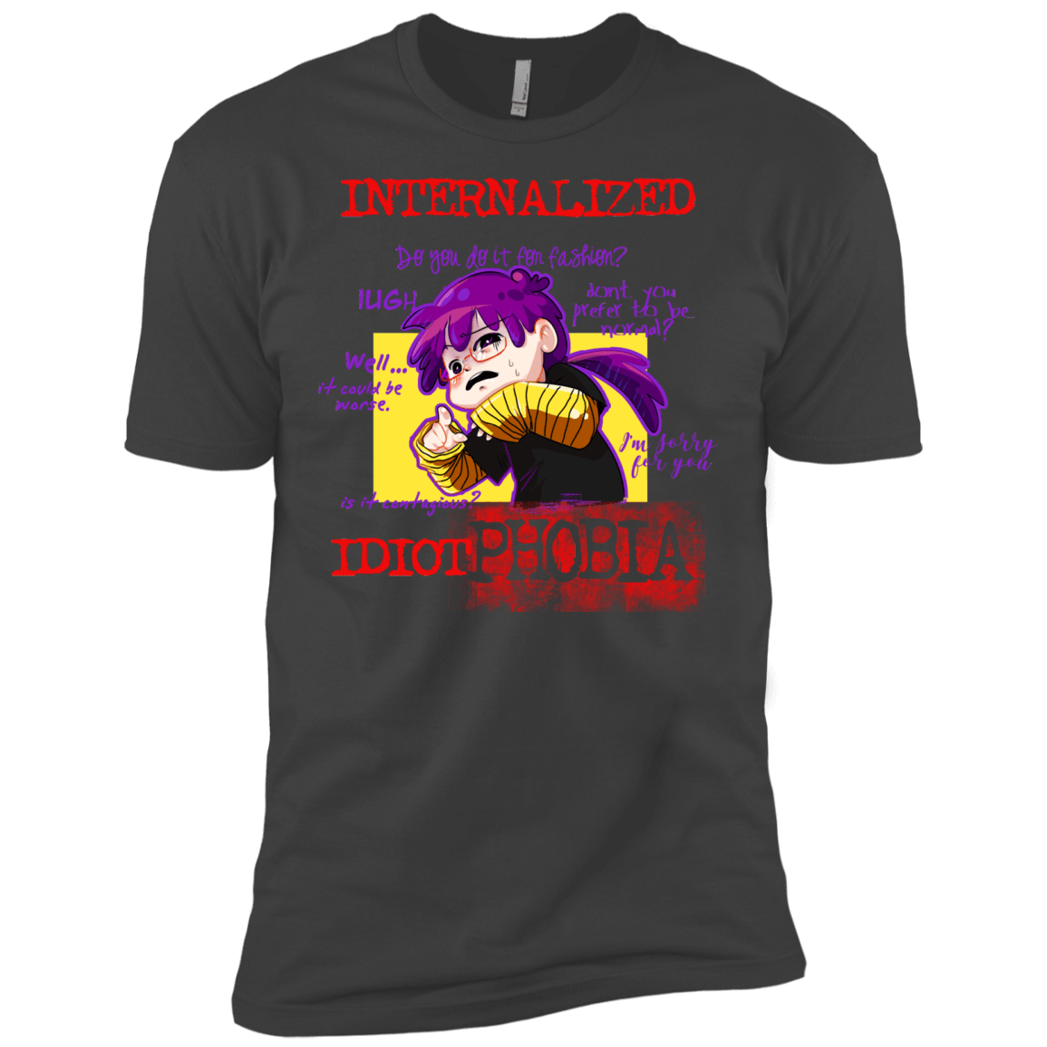 T-Shirts Heavy Metal / X-Small Idiot phobia Men's Premium T-Shirt