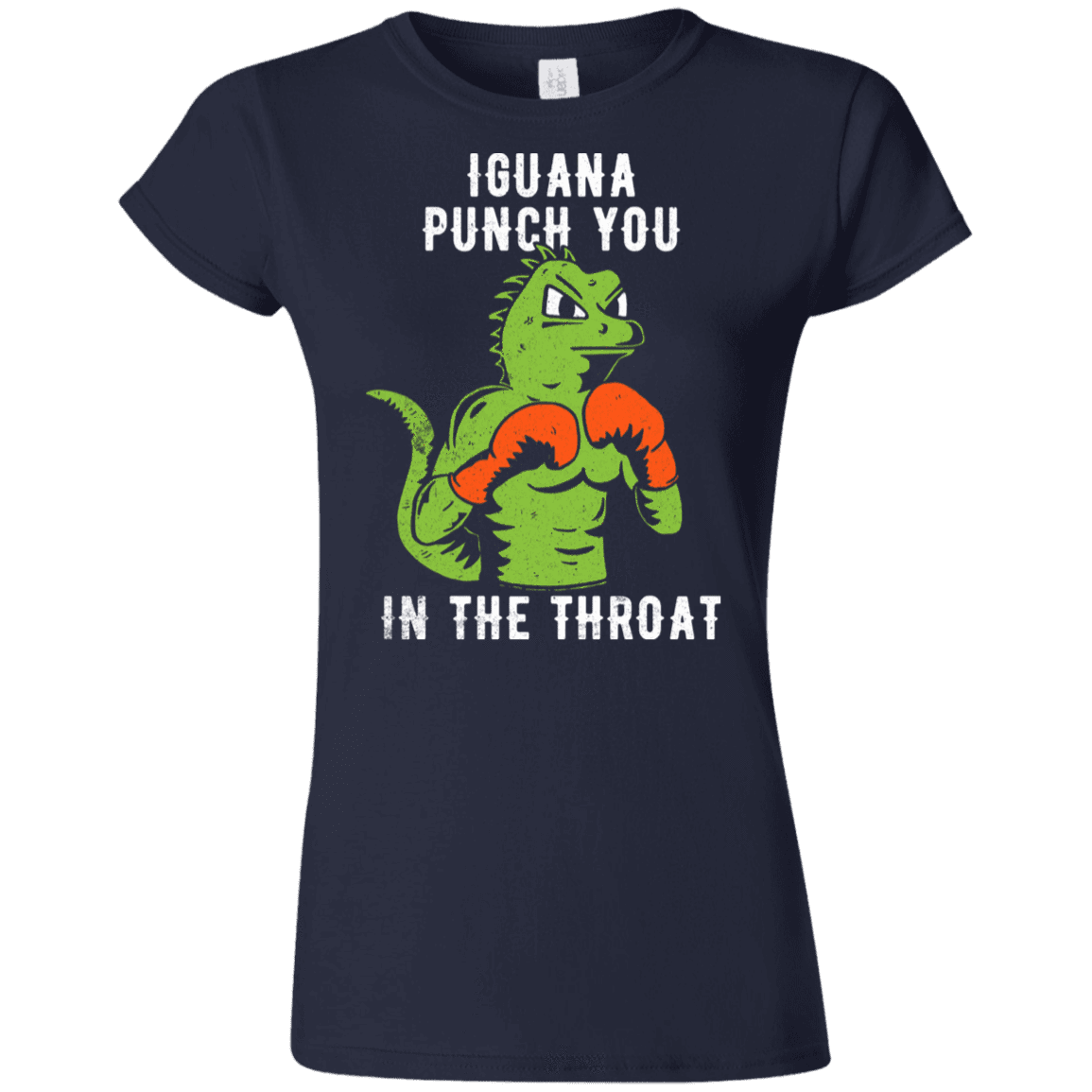 T-Shirts Navy / S Iguana Punch You Junior Slimmer-Fit T-Shirt