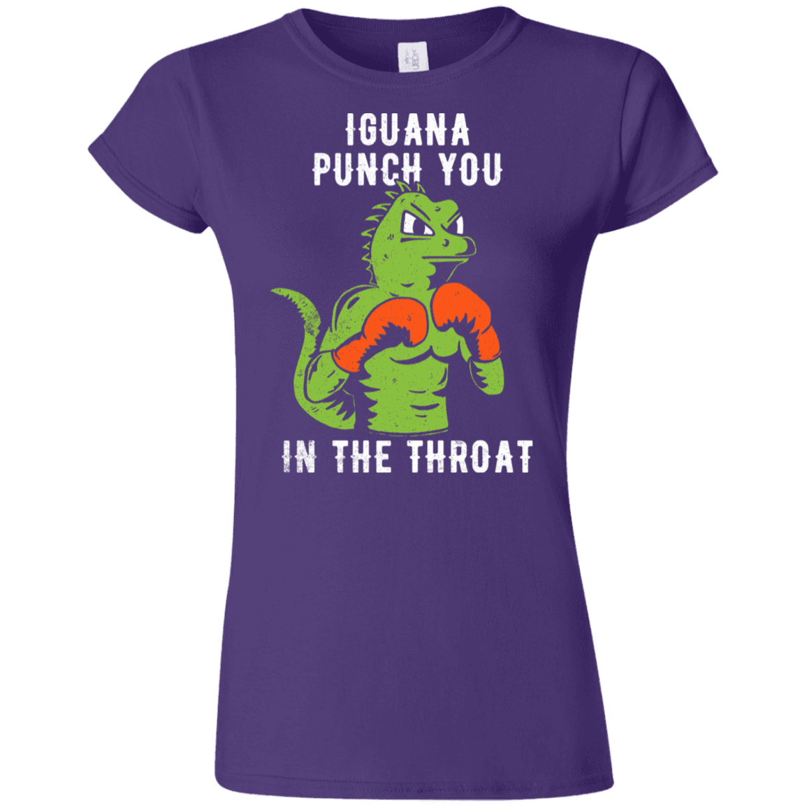 T-Shirts Purple / S Iguana Punch You Junior Slimmer-Fit T-Shirt