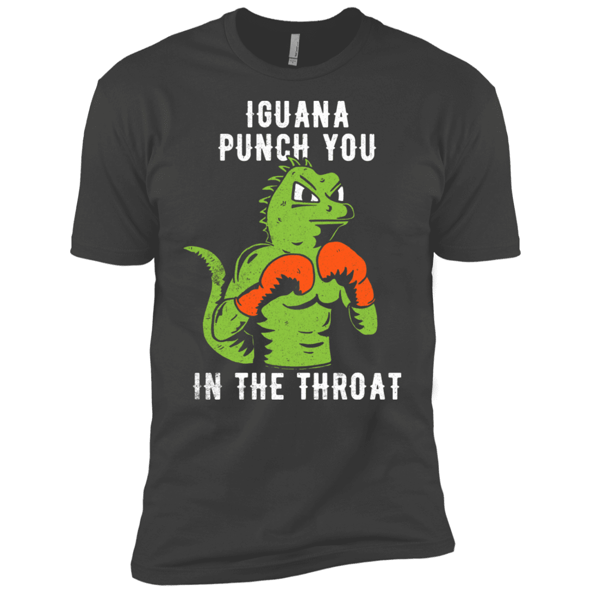 T-Shirts Heavy Metal / X-Small Iguana Punch You Men's Premium T-Shirt