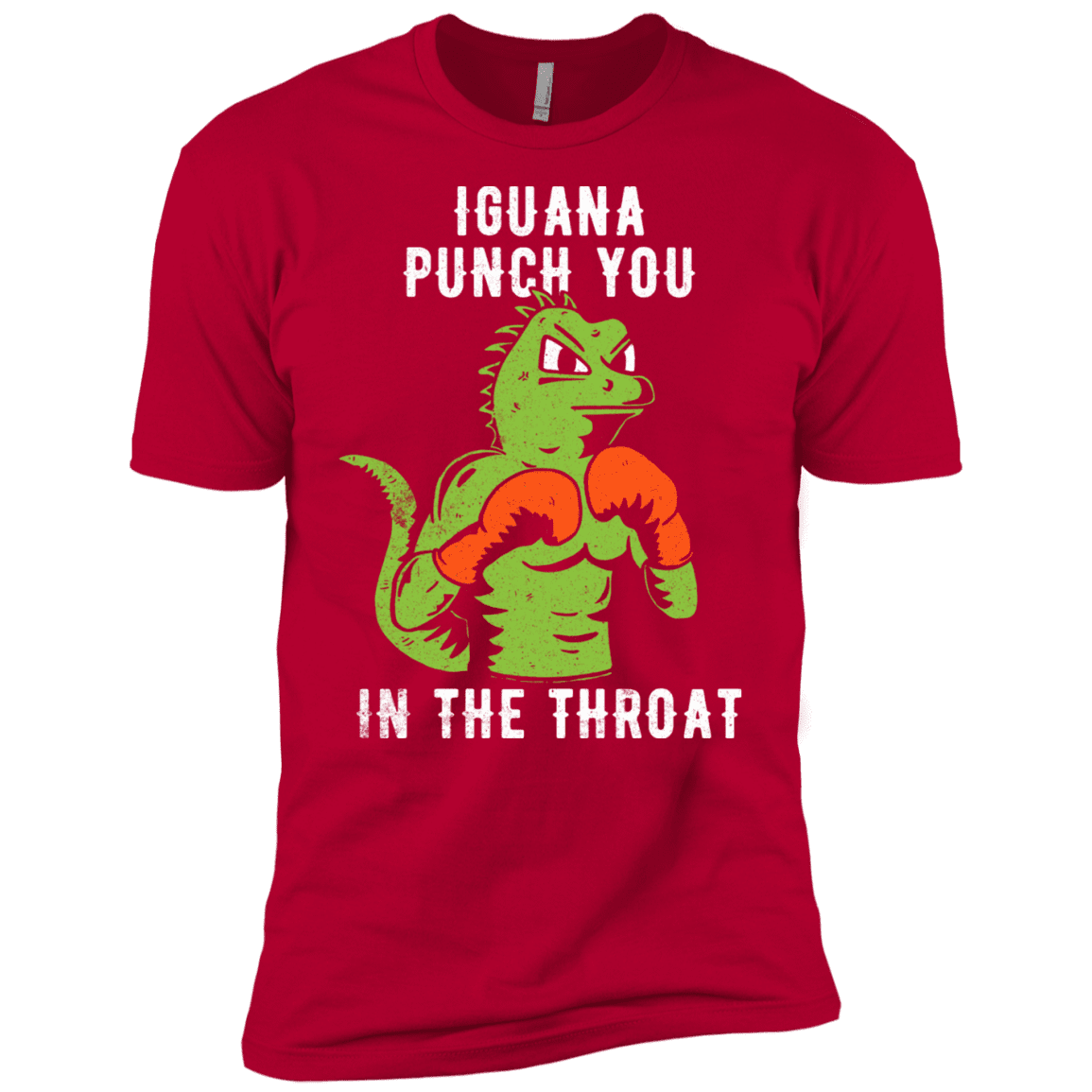T-Shirts Red / X-Small Iguana Punch You Men's Premium T-Shirt