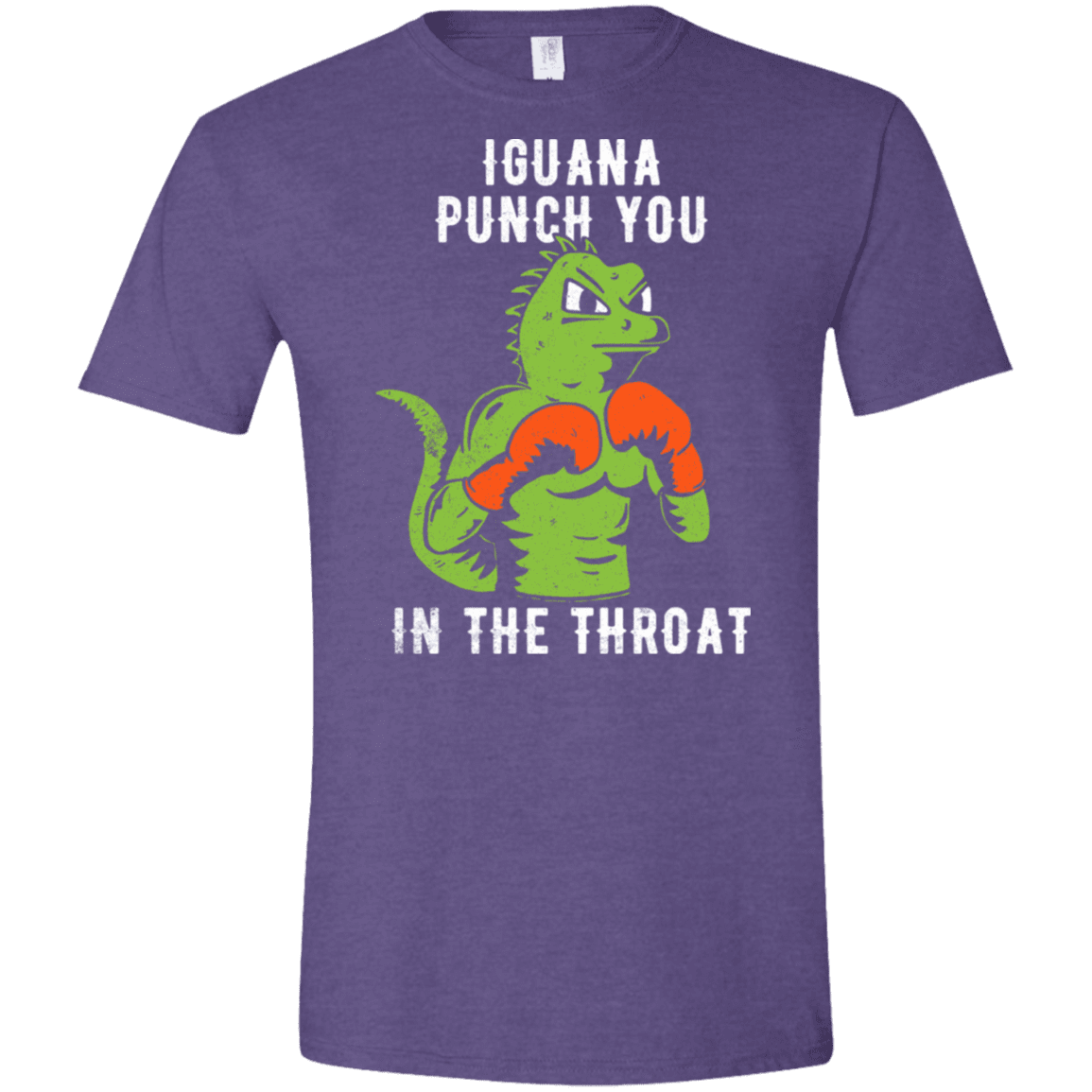 T-Shirts Heather Purple / S Iguana Punch You Men's Semi-Fitted Softstyle