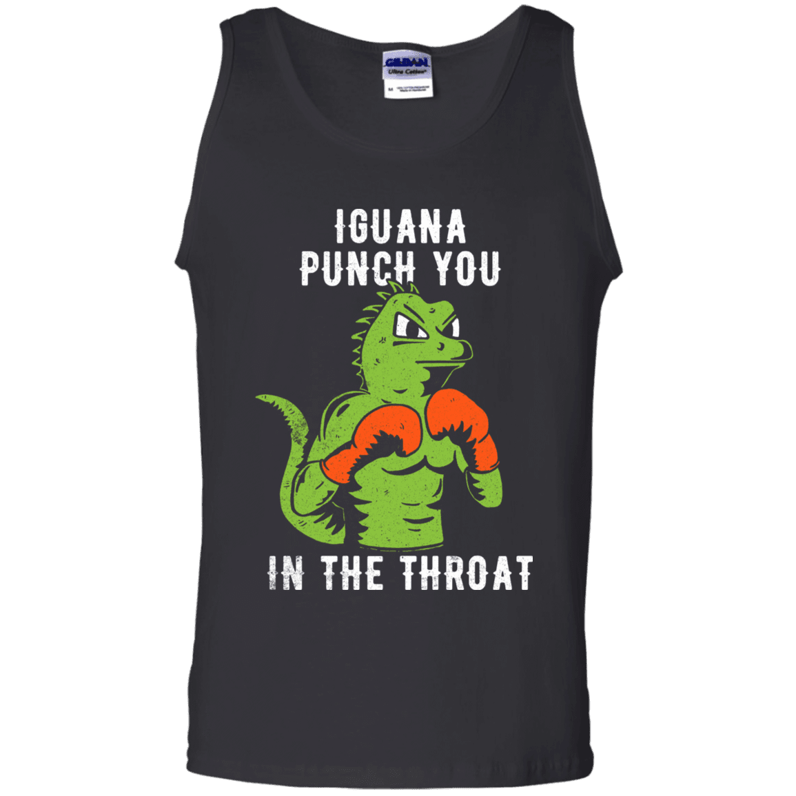 T-Shirts Black / S Iguana Punch You Men's Tank Top