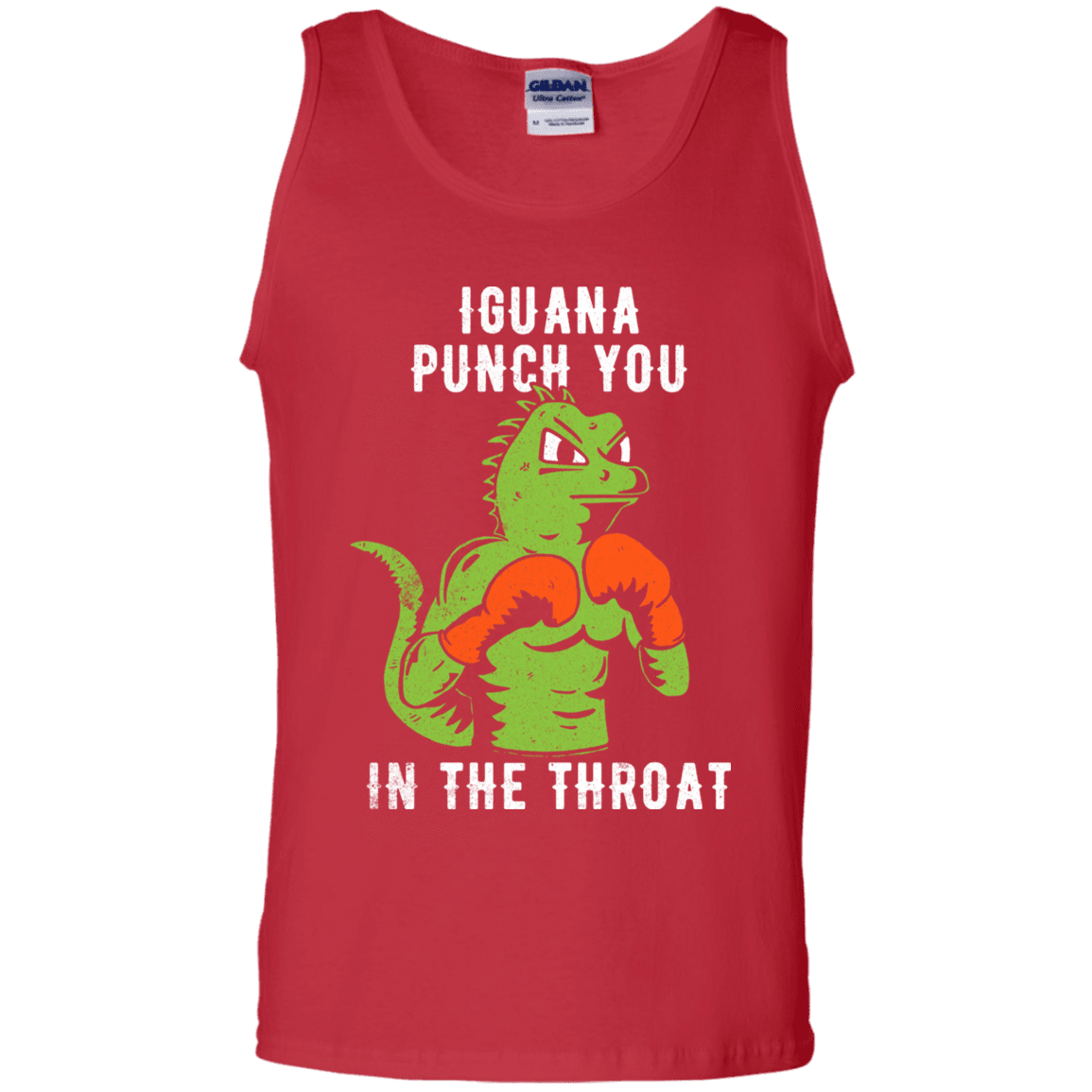 T-Shirts Red / S Iguana Punch You Men's Tank Top