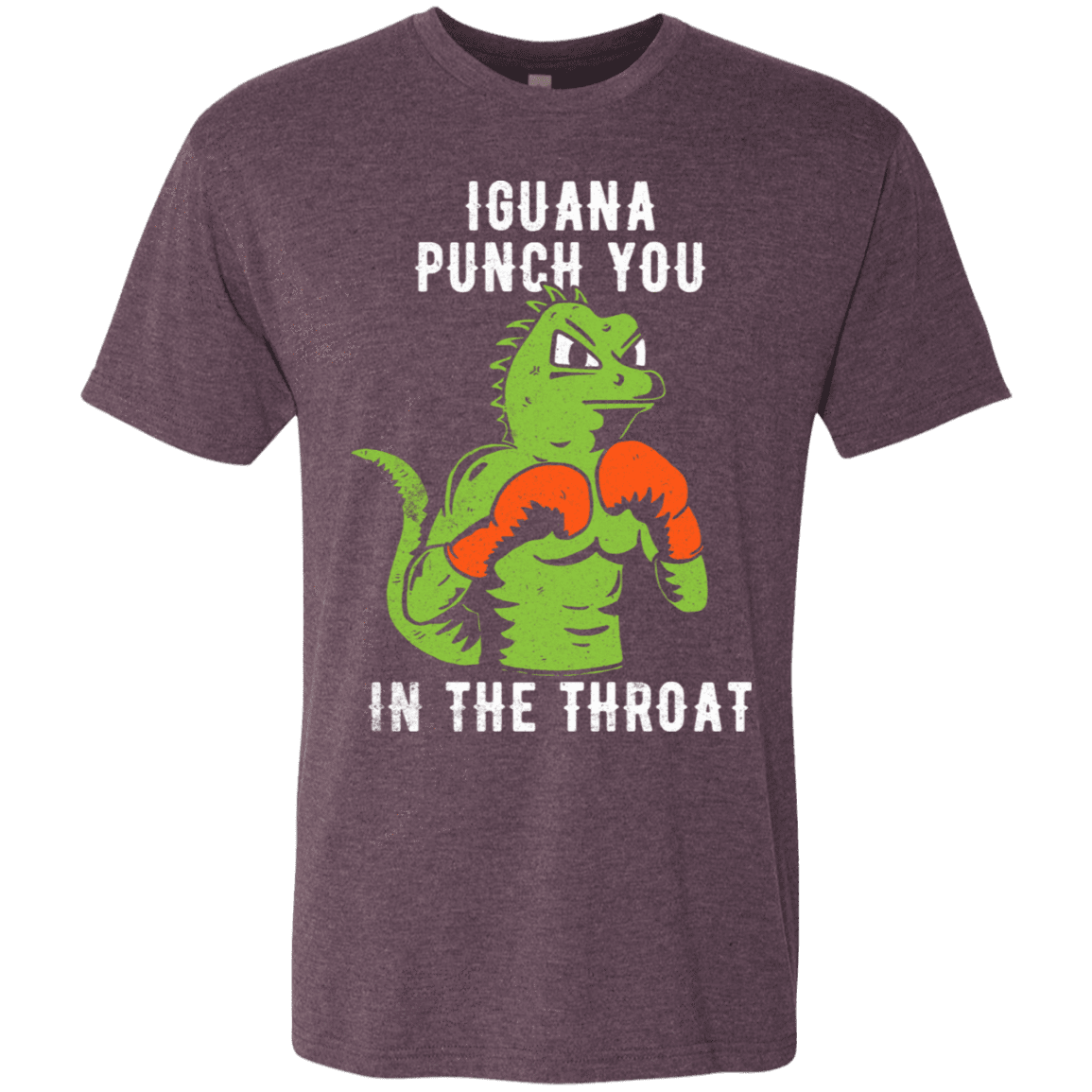 T-Shirts Vintage Purple / S Iguana Punch You Men's Triblend T-Shirt