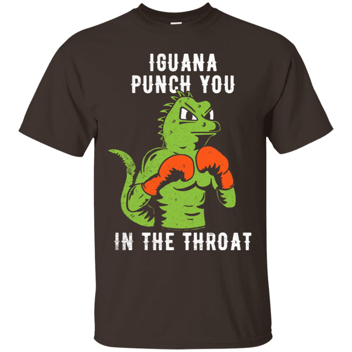 T-Shirts Dark Chocolate / S Iguana Punch You T-Shirt
