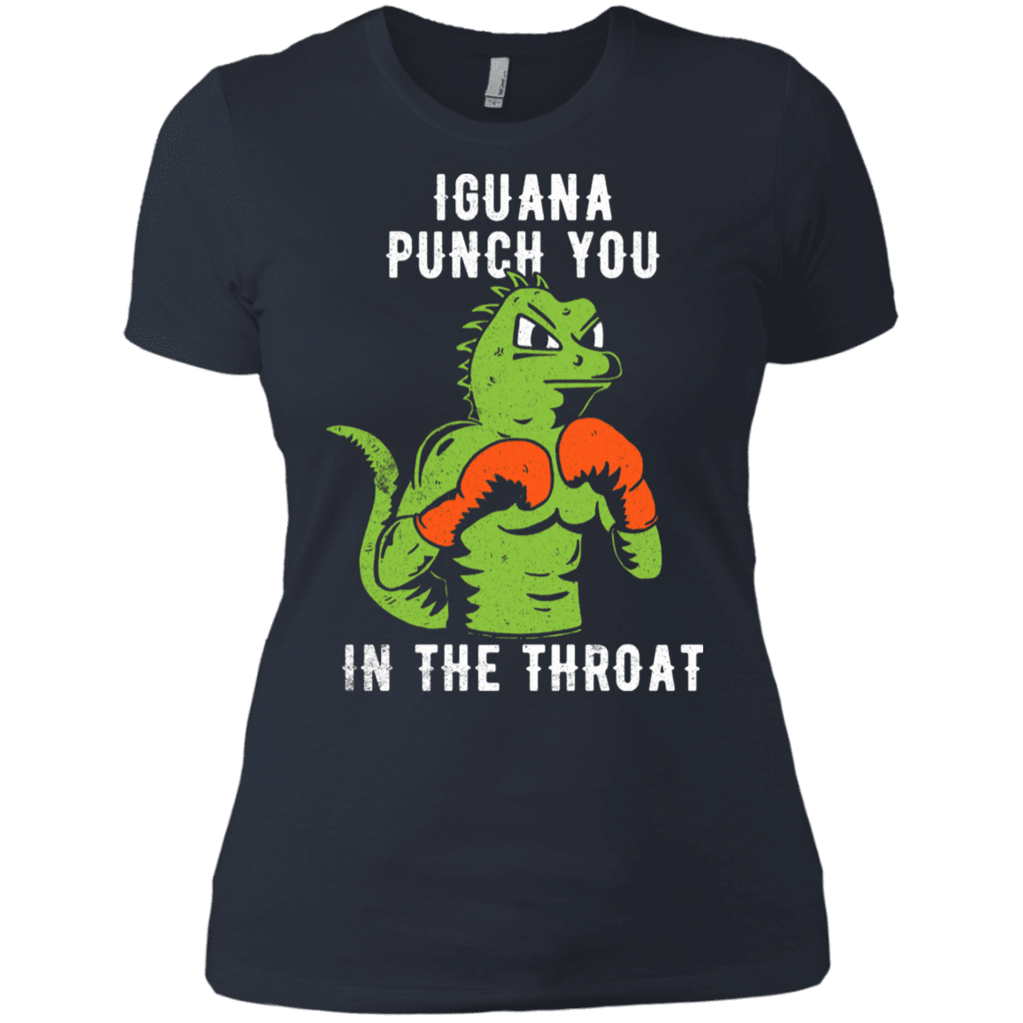 T-Shirts Indigo / X-Small Iguana Punch You Women's Premium T-Shirt